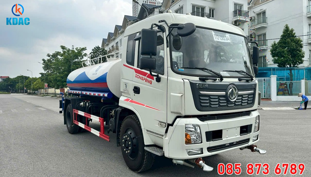 XE PHUN NƯỚC RỬA ĐƯỜNG TƯỚI CÂY DONGFENG 9 KHỐI