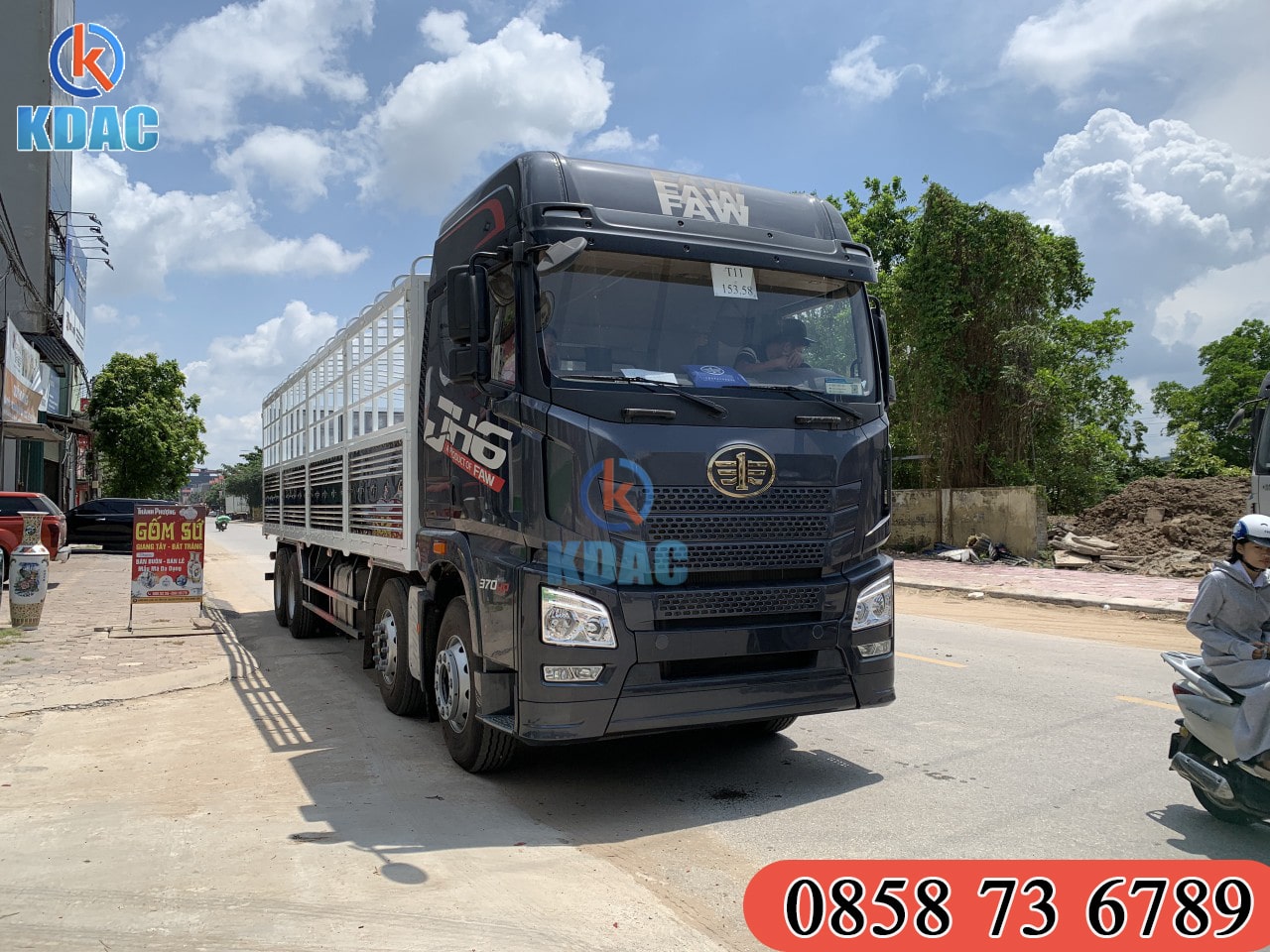 XE TẢI FAW JH6 4 CHÂN 17T9 MUI BẠT – NHẬP KHẨU
